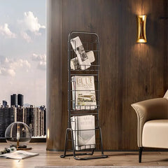 Sleek Metal Storage Rack for Modern Home Display fel-2009