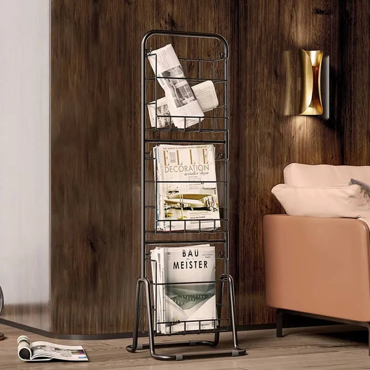 Sleek Metal Storage Rack for Modern Home Display fel-2009