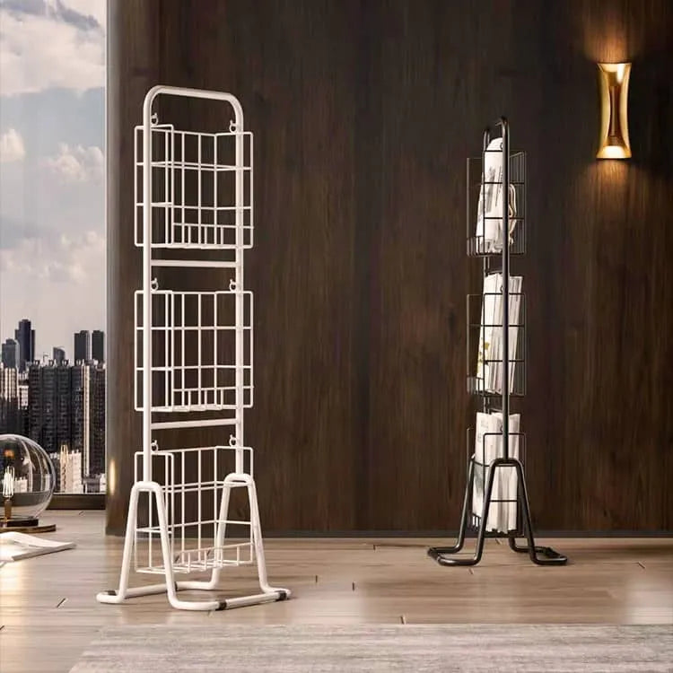 Sleek Metal Storage Rack for Modern Home Display fel-2009