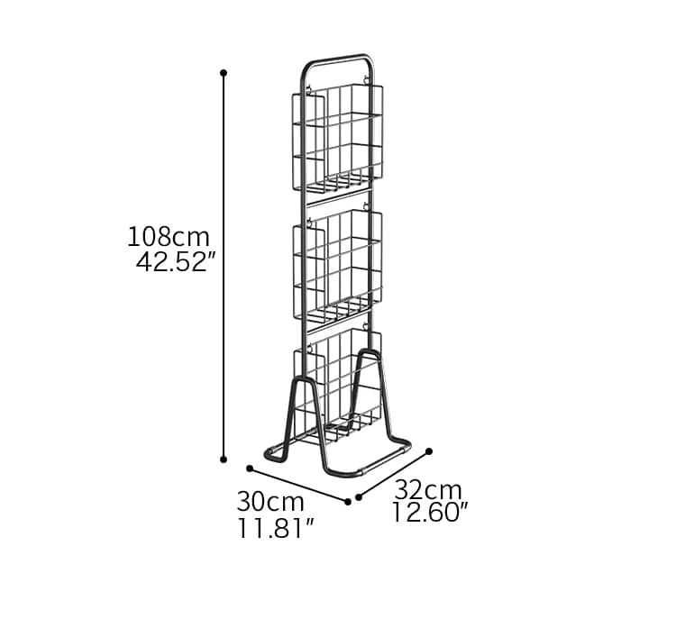 Sleek Metal Storage Rack for Modern Home Display fel-2009