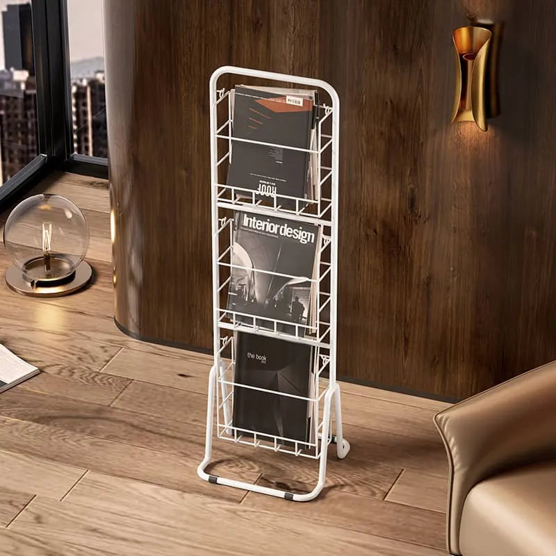 Sleek Metal Storage Rack for Modern Home Display fel-2009