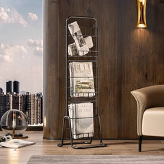 Sleek Metal Storage Rack for Modern Home Display fel-2009