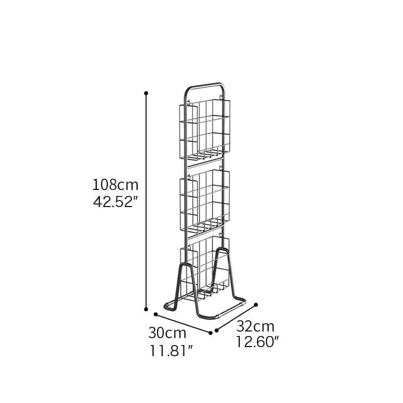 Sleek Metal Storage Rack for Modern Home Display fel-2009