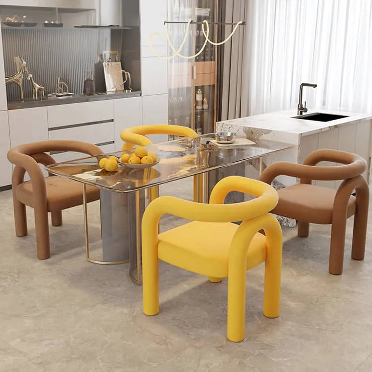 Modern Stylish Faux Leather Dining Chair Set - Bold and Contemporary Design fel-2015