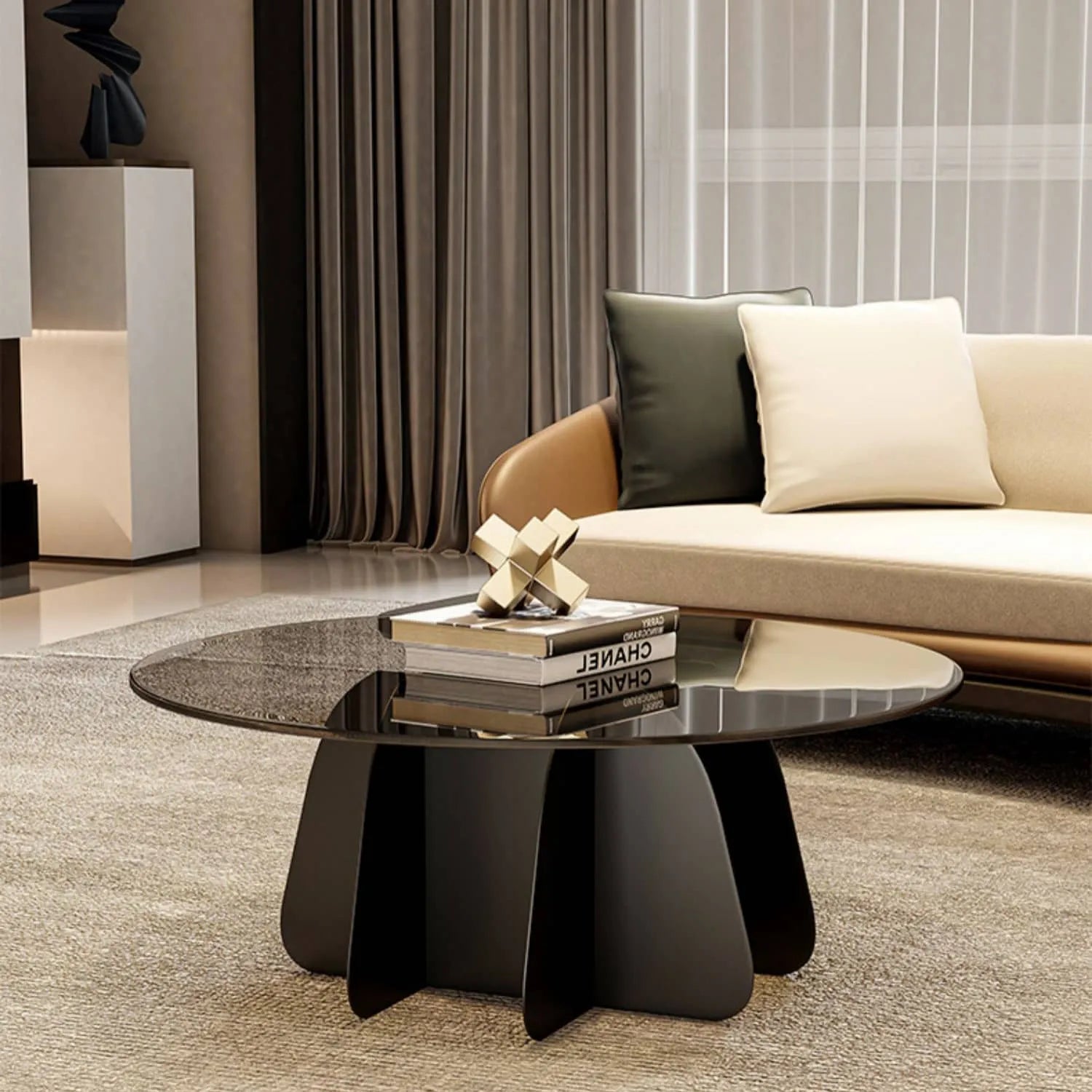 Sleek Glass Coffee Table for Modern Living Rooms | Elegant Coffee Table Design fel-2020