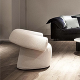 Solid Wood Lambswool Chair - Modern Comfort and Style for Your Living Room fel-2438