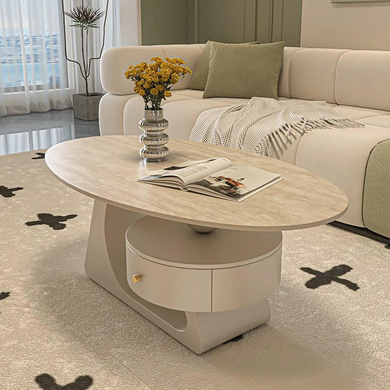 Modern Sintered Stone Coffee Table - Durable and Stylish Centerpiece fel-2441