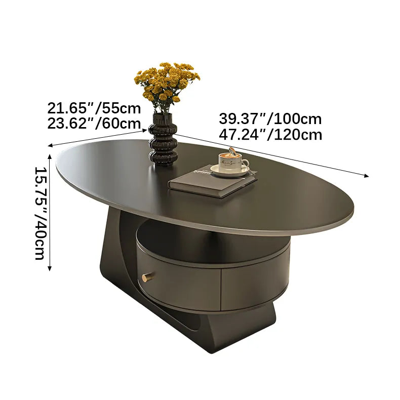 Modern Sintered Stone Coffee Table - Durable and Stylish Centerpiece fel-2441