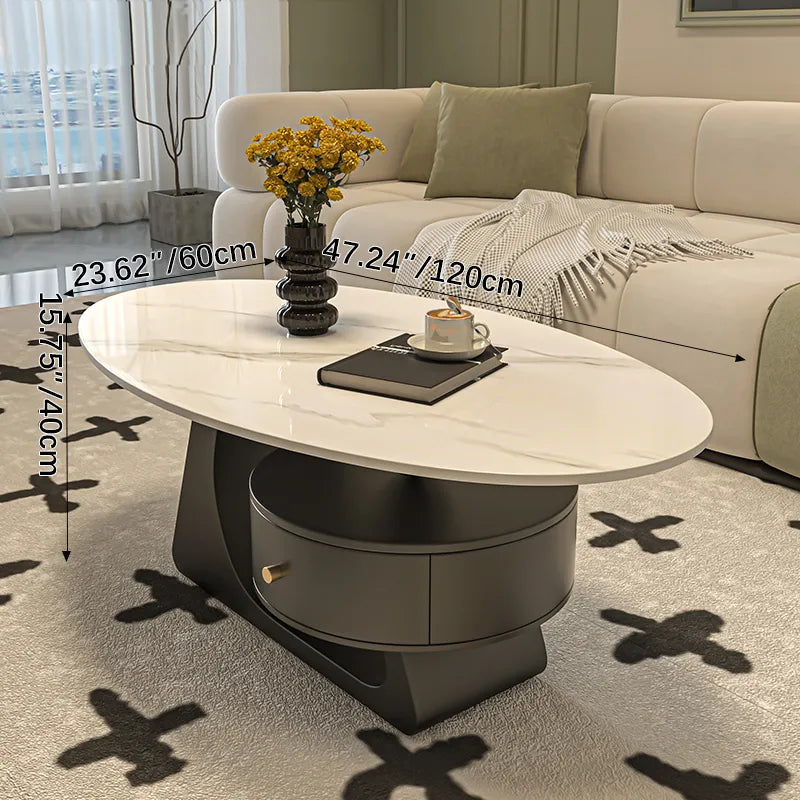 Modern Sintered Stone Coffee Table - Durable and Stylish Centerpiece fel-2441