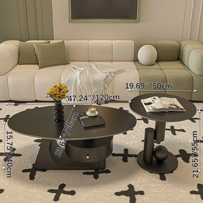 Modern Sintered Stone Coffee Table - Durable and Stylish Centerpiece fel-2441