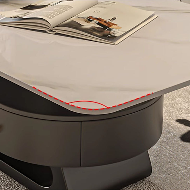 Sleek Sintered Stone Coffee Table – Modern Durable Design for Elegant Living Spaces fel-2443