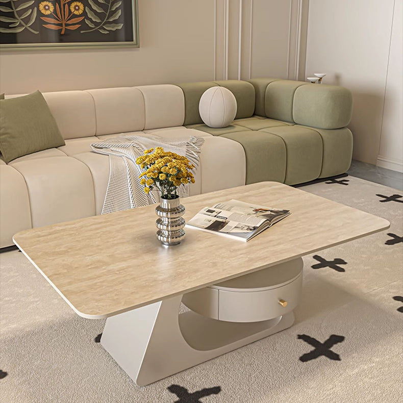 Sleek Sintered Stone Coffee Table – Modern Durable Design for Elegant Living Spaces fel-2443