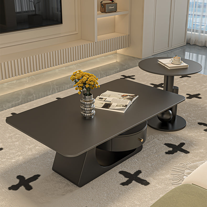 Sleek Sintered Stone Coffee Table – Modern Durable Design for Elegant Living Spaces fel-2443