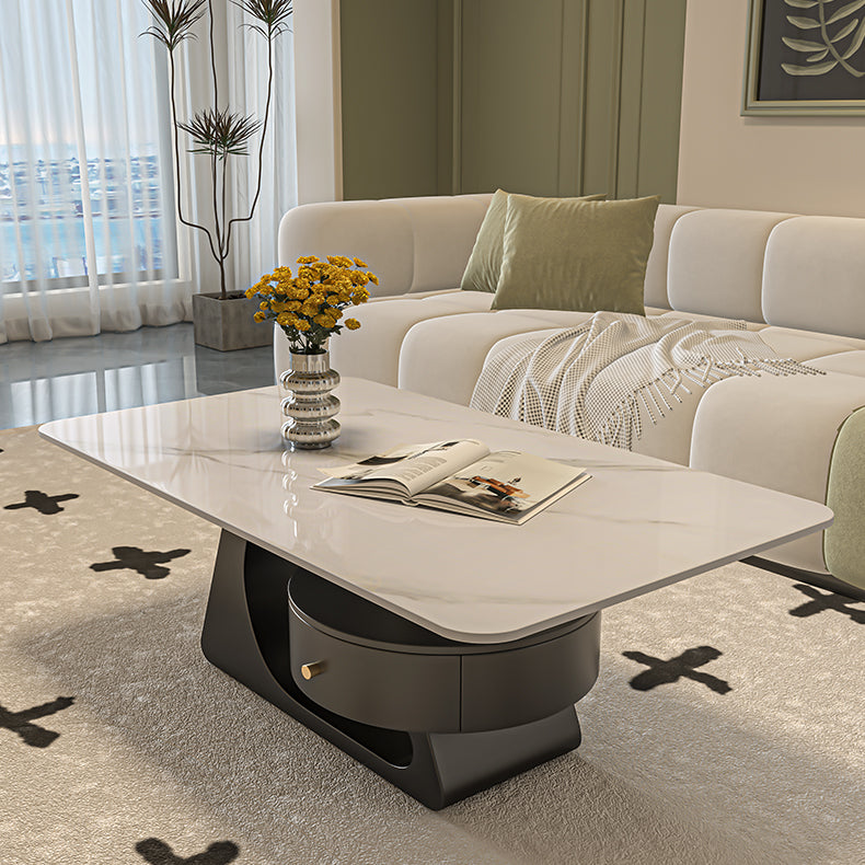 Sleek Sintered Stone Coffee Table – Modern Durable Design for Elegant Living Spaces fel-2443