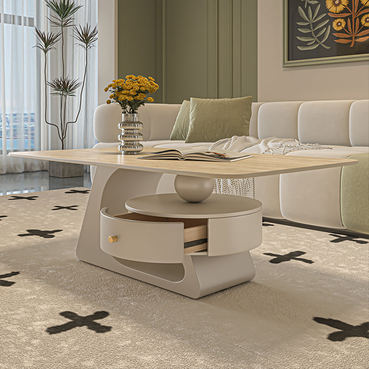 Sleek Sintered Stone Coffee Table – Modern Durable Design for Elegant Living Spaces fel-2443