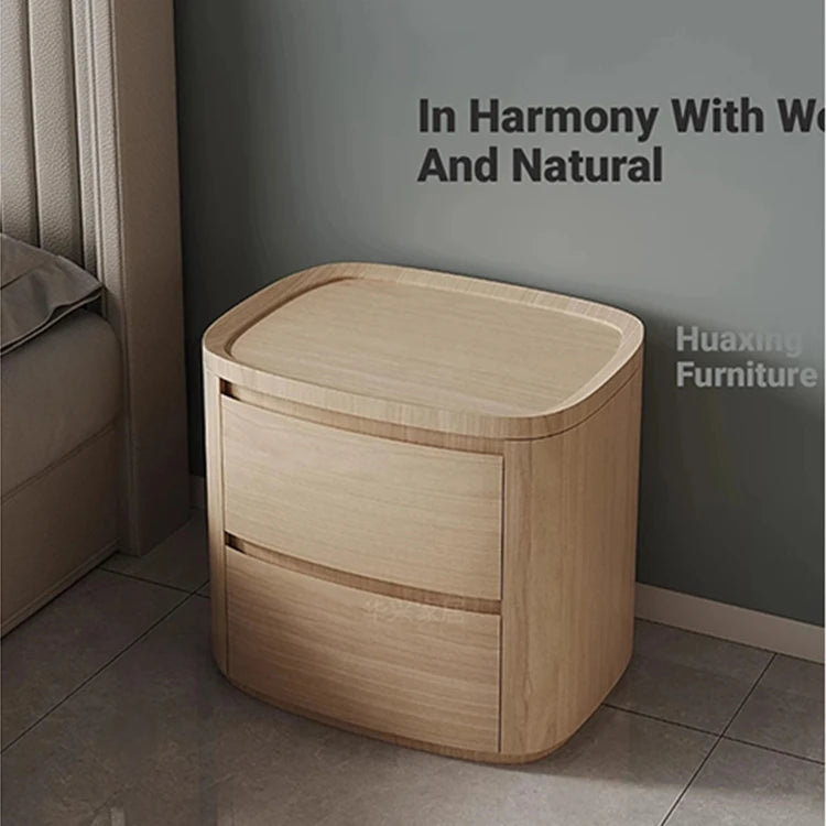 Elegant Bedside Cupboard with Sintered Stone Top and Synthetic Leather Finish - Modern Nightstand for Stylish Bedroom Decor fhx-4574