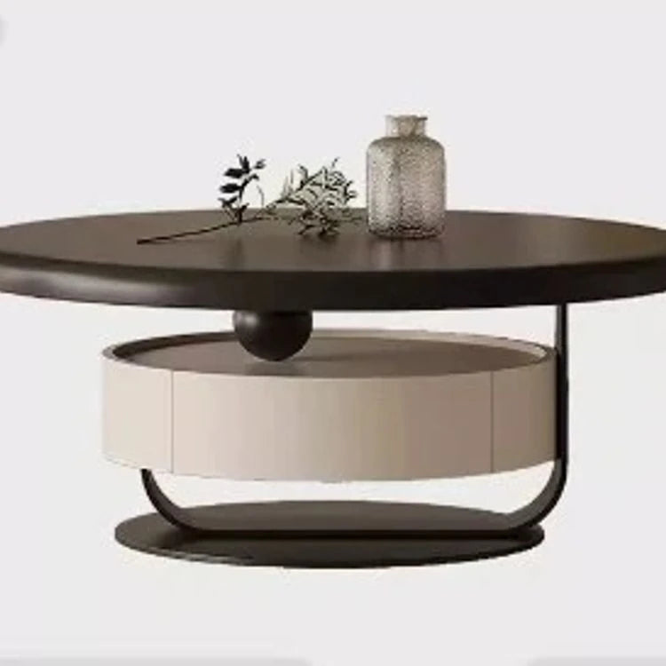 Stylish Pine Sintered Stone Coffee Table with Modern Design - Perfect for Living Room Decor fjd-4682