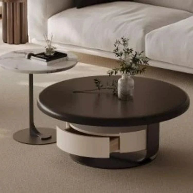 Stylish Pine Sintered Stone Coffee Table with Modern Design - Perfect for Living Room Decor fjd-4682