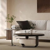 Stylish Pine Sintered Stone Coffee Table with Modern Design - Perfect for Living Room Decor fjd-4682