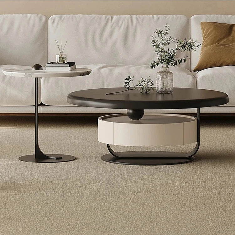 Stylish Pine Sintered Stone Coffee Table with Modern Design - Perfect for Living Room Decor fjd-4682