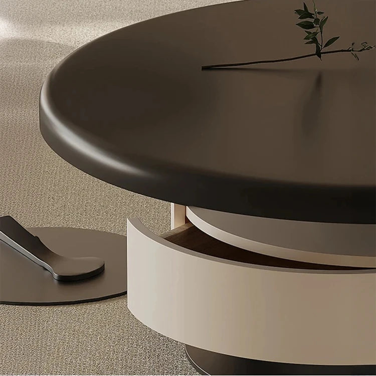Stylish Pine Sintered Stone Coffee Table with Modern Design - Perfect for Living Room Decor fjd-4682