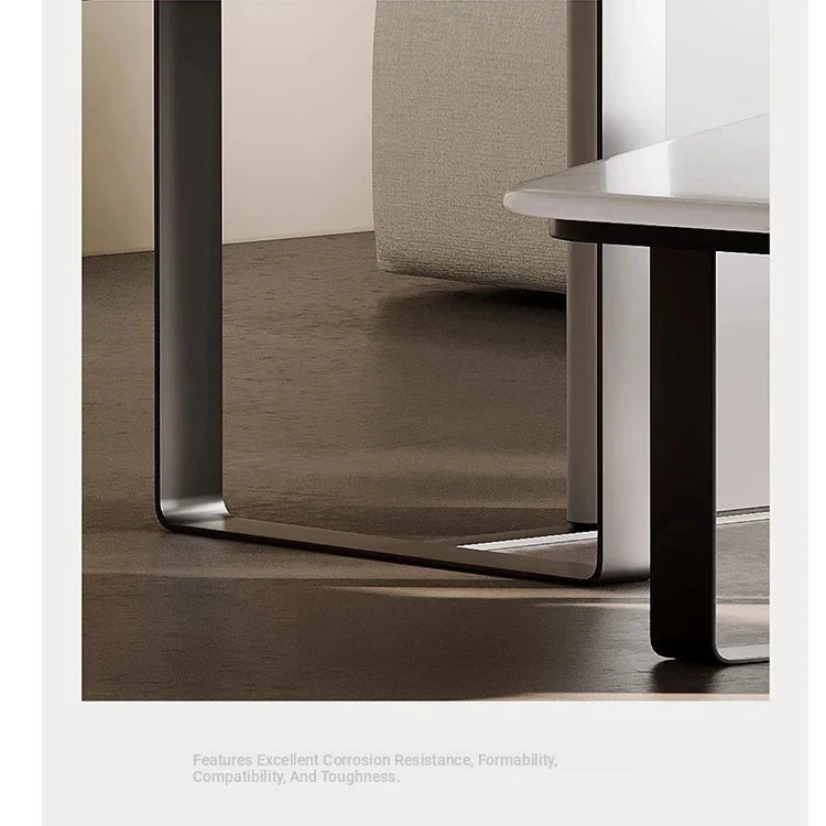Stylish Density Board Stone Coffee Table for Modern Living Room Decor – Elegant Minimalist Design fjd-4686