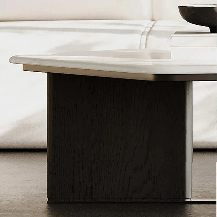 Stylish Density Board Stone Coffee Table for Modern Living Room Decor – Elegant Minimalist Design fjd-4686