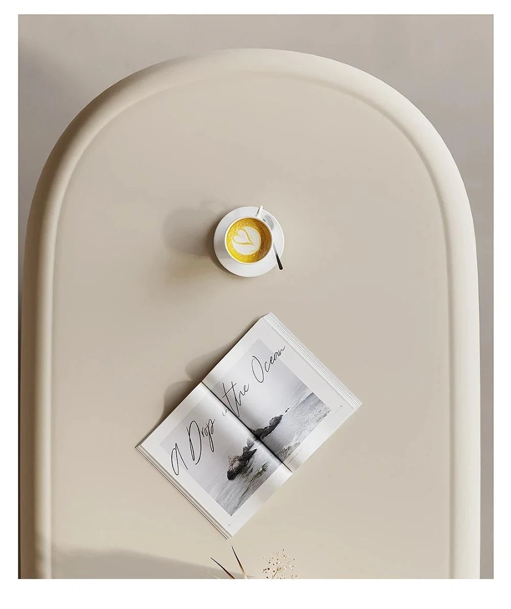 Modern Density Board Coffee Table with Solid Wood Base - Stylish Minimalist Design for Living Room fjd-4696