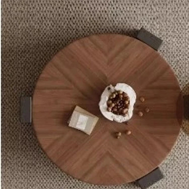 Stylish Ash Wood Coffee Table with Tempered Glass Top – Modern Centerpiece for Living Room fjd-4699