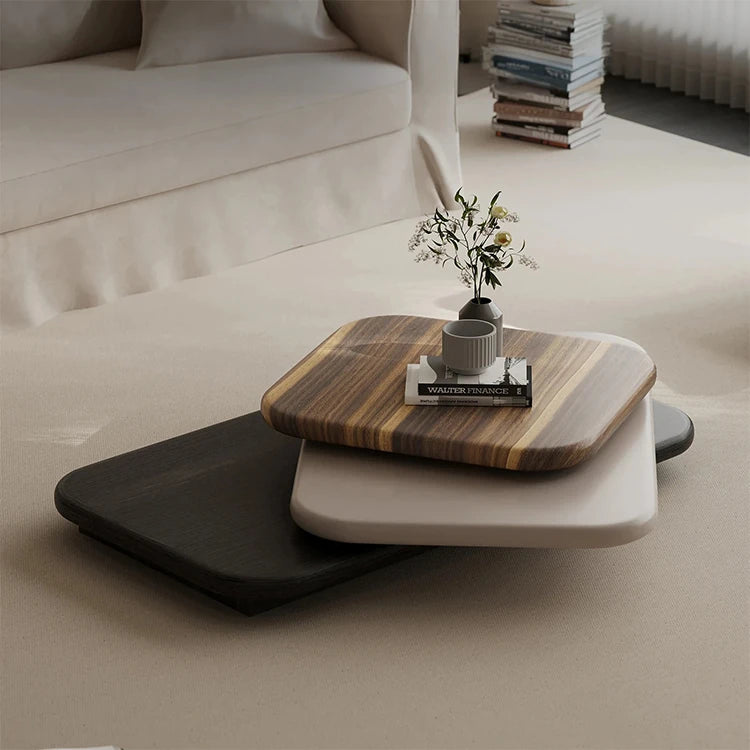 Stylish Density Board Coffee Table - Elegant Ash Wood Finish for Modern Living Room Décor fjd-4714