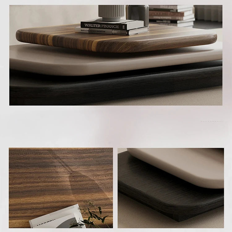 Stylish Density Board Coffee Table - Elegant Ash Wood Finish for Modern Living Room Décor fjd-4714