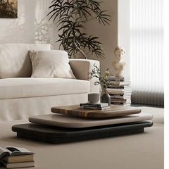 Stylish Density Board Coffee Table - Elegant Ash Wood Finish for Modern Living Room Décor fjd-4714