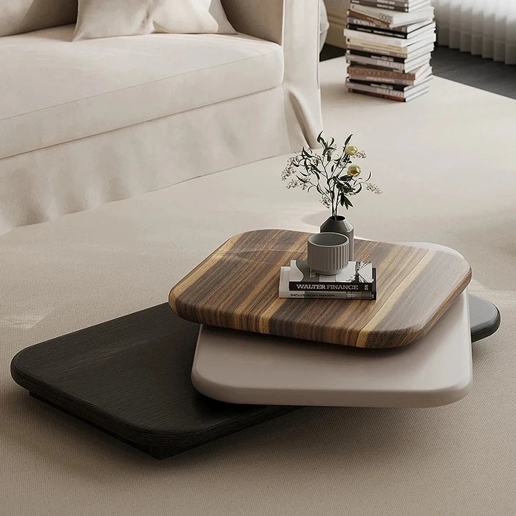 Stylish Density Board Coffee Table - Elegant Ash Wood Finish for Modern Living Room Décor fjd-4714
