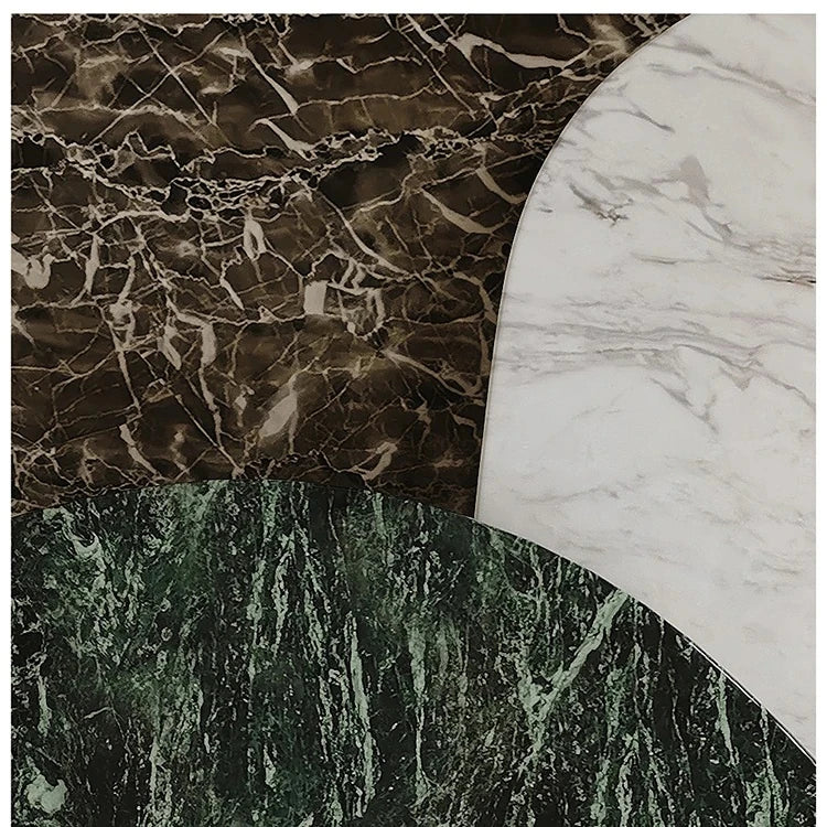 Stylish Stone Sintered Coffee Table - Modern Stainless Steel Design for Contemporary Living Rooms fjd-4716