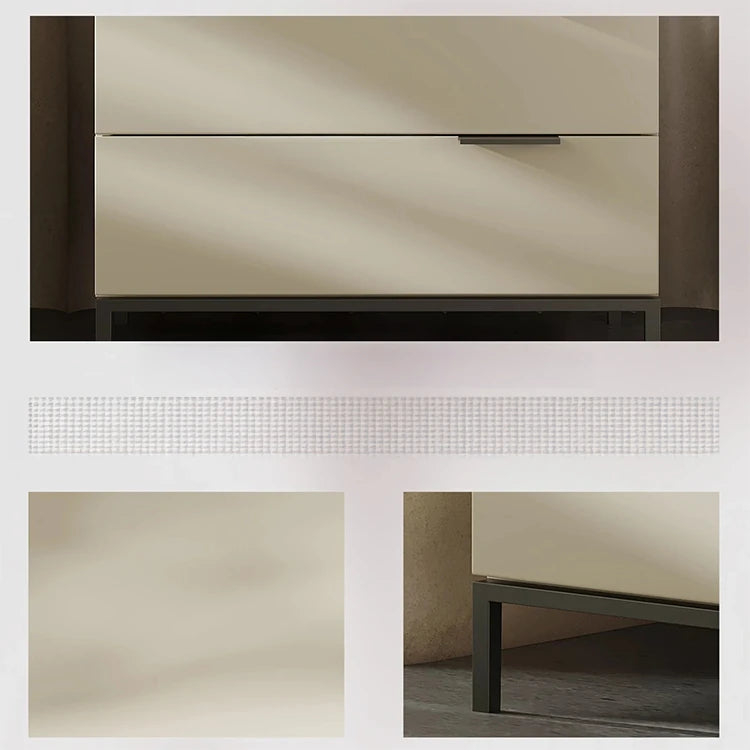 Stylish Modern Bedside Cupboard in Durable Density Board and Solid Wood – Sleek Nightstand for Your Bedroom Storage Needs fjd-4729