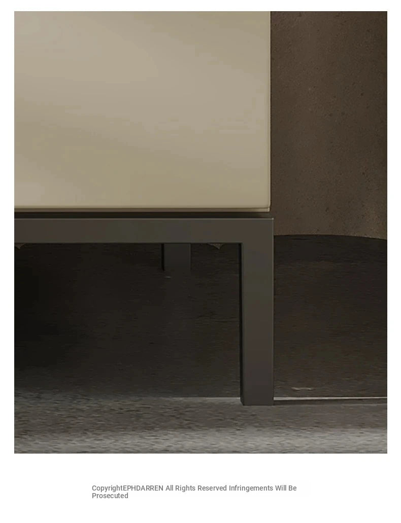 Stylish Modern Bedside Cupboard in Durable Density Board and Solid Wood – Sleek Nightstand for Your Bedroom Storage Needs fjd-4729