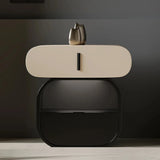 Sleek Modern Bedside Cupboard – Stylish Solid Wood & Density Board Design for Elegant Bedrooms fjd-4731