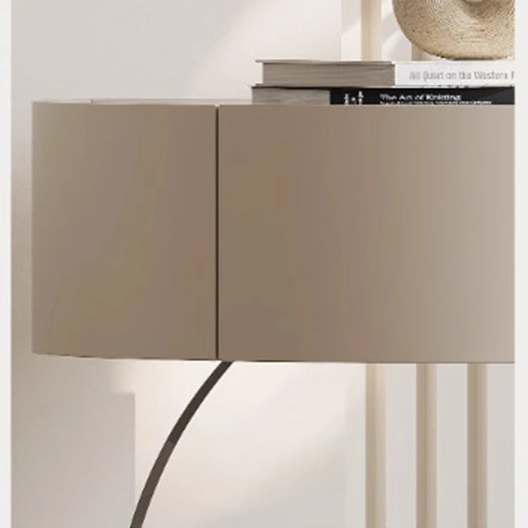 Elegant Modern Bedside Cupboard with Sleek Acrylic Base - Stylish Storage Solution for Your Bedroom fjd-4735