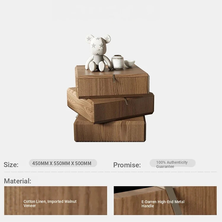 Stylish Density Board Bedside Cupboard with Modern Drawer Design - Perfect Nightstand for Your Bedroom fjd-4738