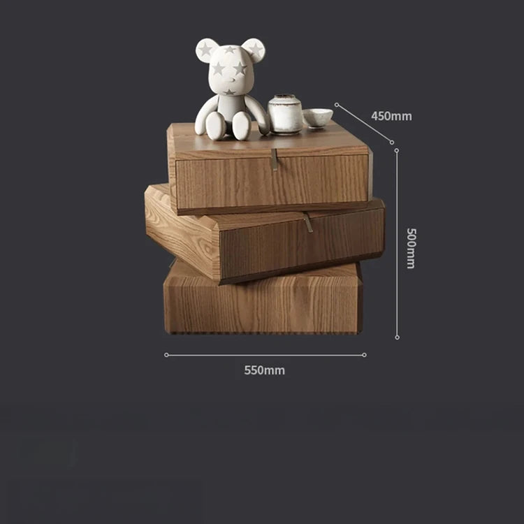 Stylish Density Board Bedside Cupboard with Modern Drawer Design - Perfect Nightstand for Your Bedroom fjd-4738