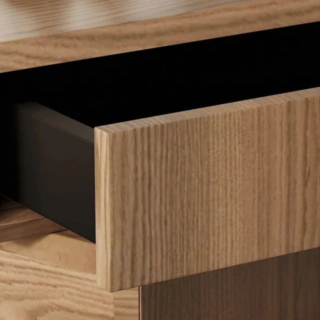 Stylish Density Board Bedside Cupboard with Modern Drawer Design - Perfect Nightstand for Your Bedroom fjd-4738