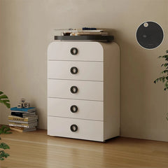 Stylish Pine Cabinet with 5 Drawers - Modern Storage Solution for Your Home fjd-4739