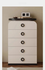 Stylish Pine Cabinet with 5 Drawers - Modern Storage Solution for Your Home fjd-4739