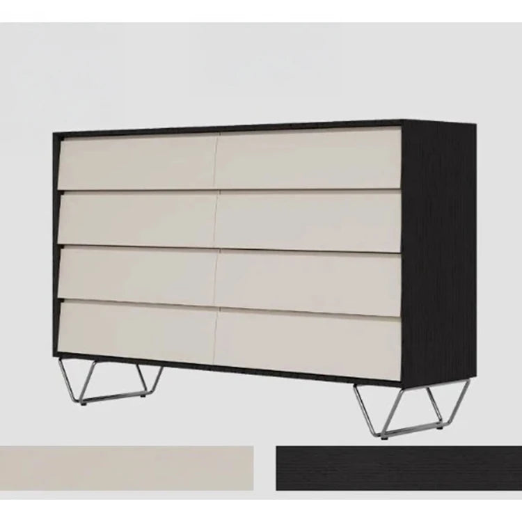 Stylish Pine Stainless Density Board Cabinet with 5 Drawers - Modern Storage Solution for Your Home fjd-4740