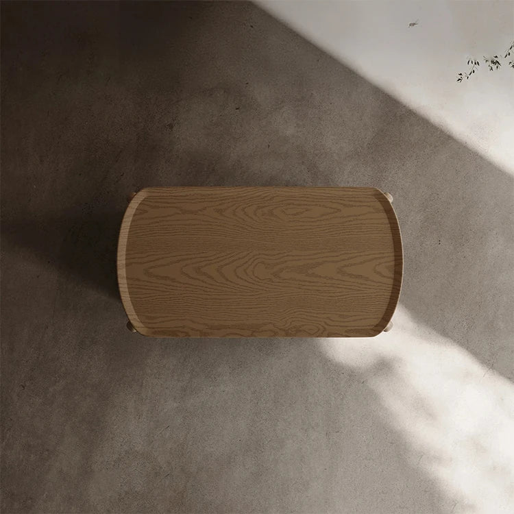Stylish Sintered Stone and Pine Walnut Cabinet for Modern Interiors - Space-Saving Design with Ample Storage fjd-4741