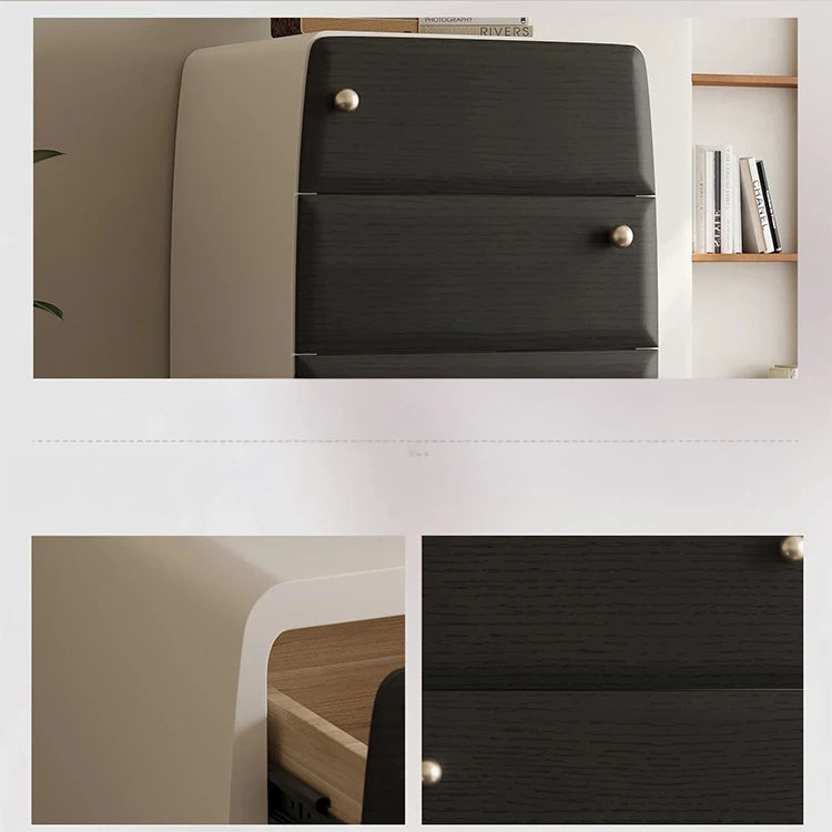 Modern Pine Density Board Cabinet with 4 Drawers - Stylish Storage Solution for Home and Office fjd-4745