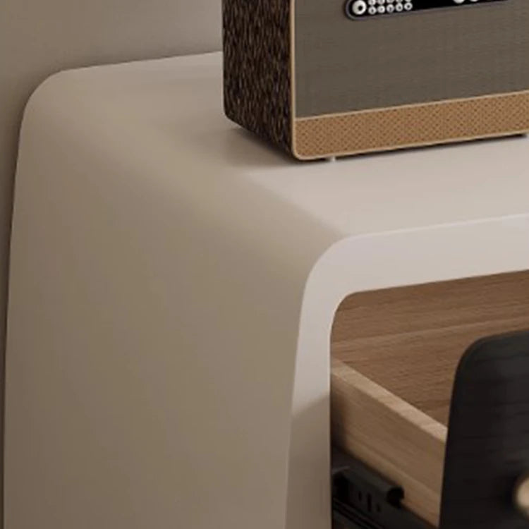 Modern Pine Density Board Cabinet with 4 Drawers - Stylish Storage Solution for Home and Office fjd-4745