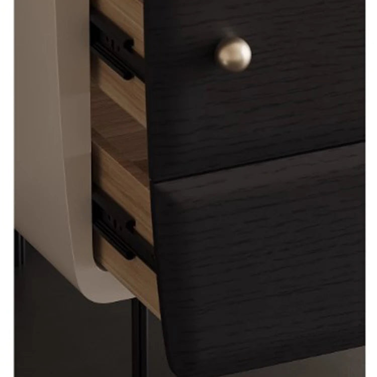 Modern Pine Density Board Cabinet with 4 Drawers - Stylish Storage Solution for Home and Office fjd-4745