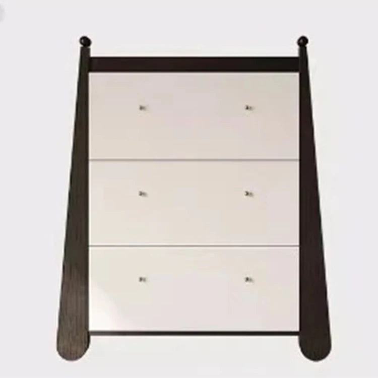 Stylish Ash Wood Density Board Cabinet with Modern Design and Gold Accents - Perfect for Any Room! fjd-4746