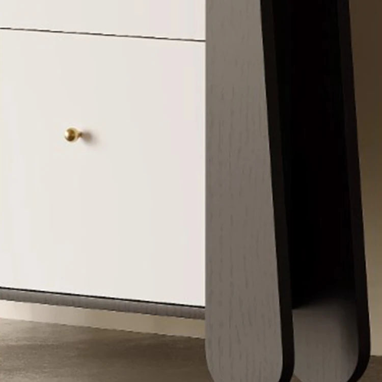 Stylish Ash Wood Density Board Cabinet with Modern Design and Gold Accents - Perfect for Any Room! fjd-4746